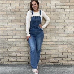 Small denim overalls, very comfortable and soft. Super cute! NWOT